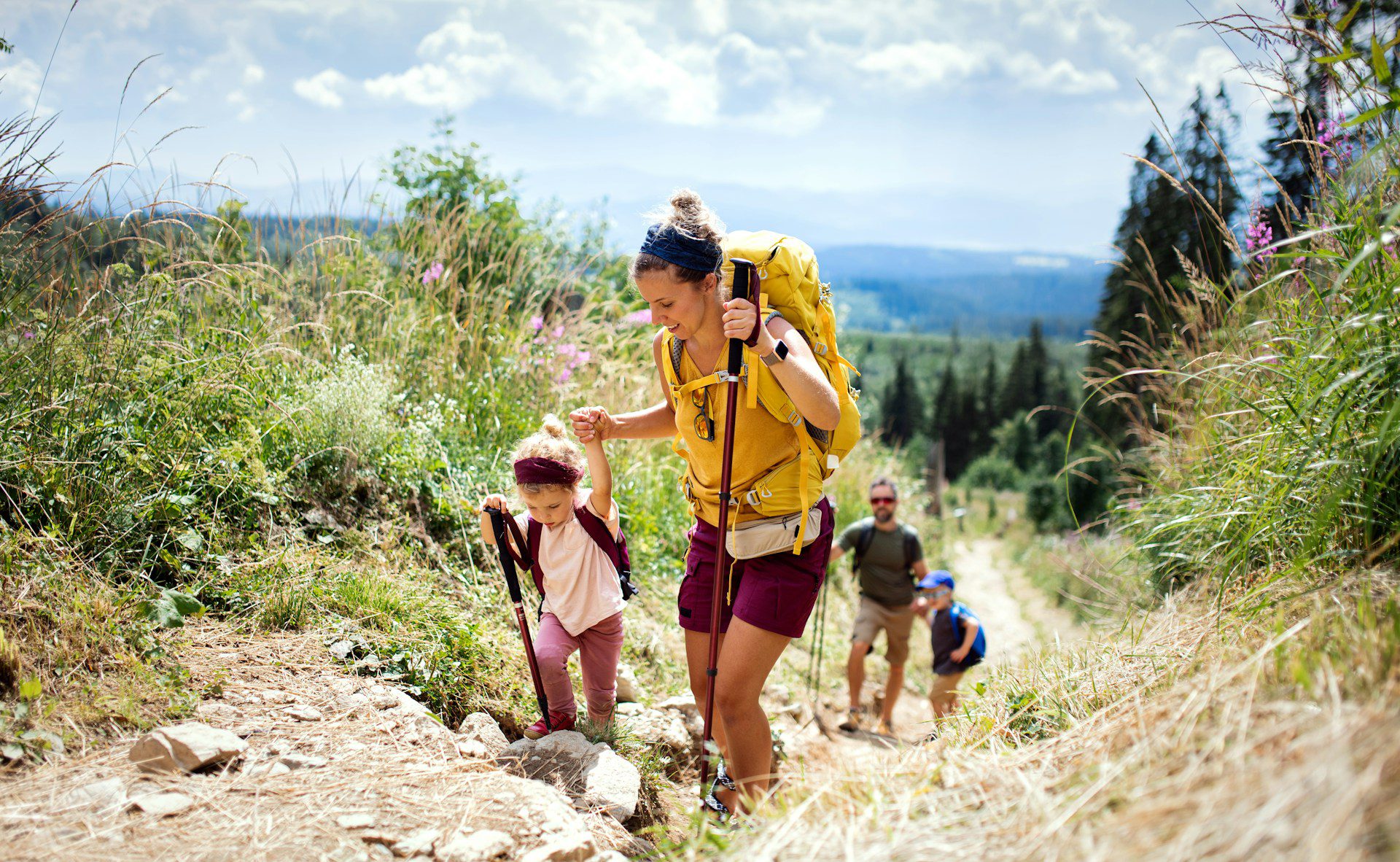 family hike